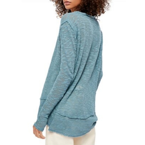 Free People Open Air Hacci Long Sleeve Top - Picture 5 of 7